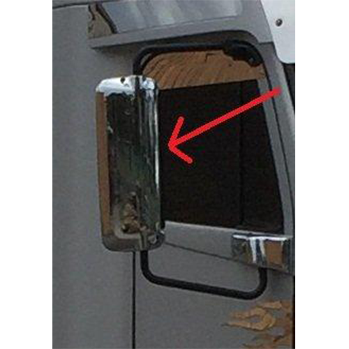 42089-90-91-92 Chrome Mirror Cover Right Hand Driver Side 320mm To Suit Freightliner - Image 2