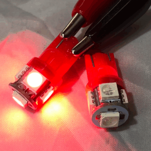 LED Globe 24 Volt Wedge Multi Directional Clear Pair