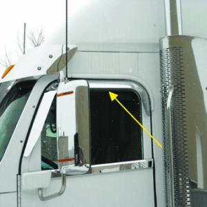 Stainless Steel Weather Shield Window Shade To Suit Freightliner